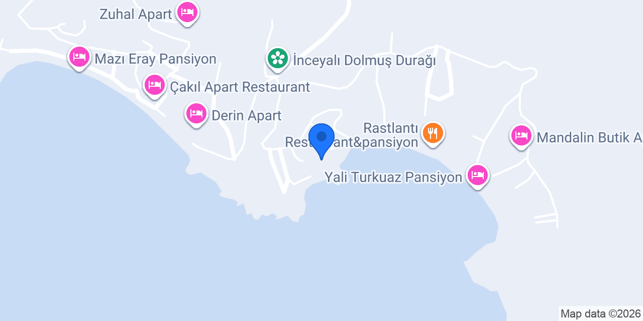 Mazı Kale Pansiyon konumu