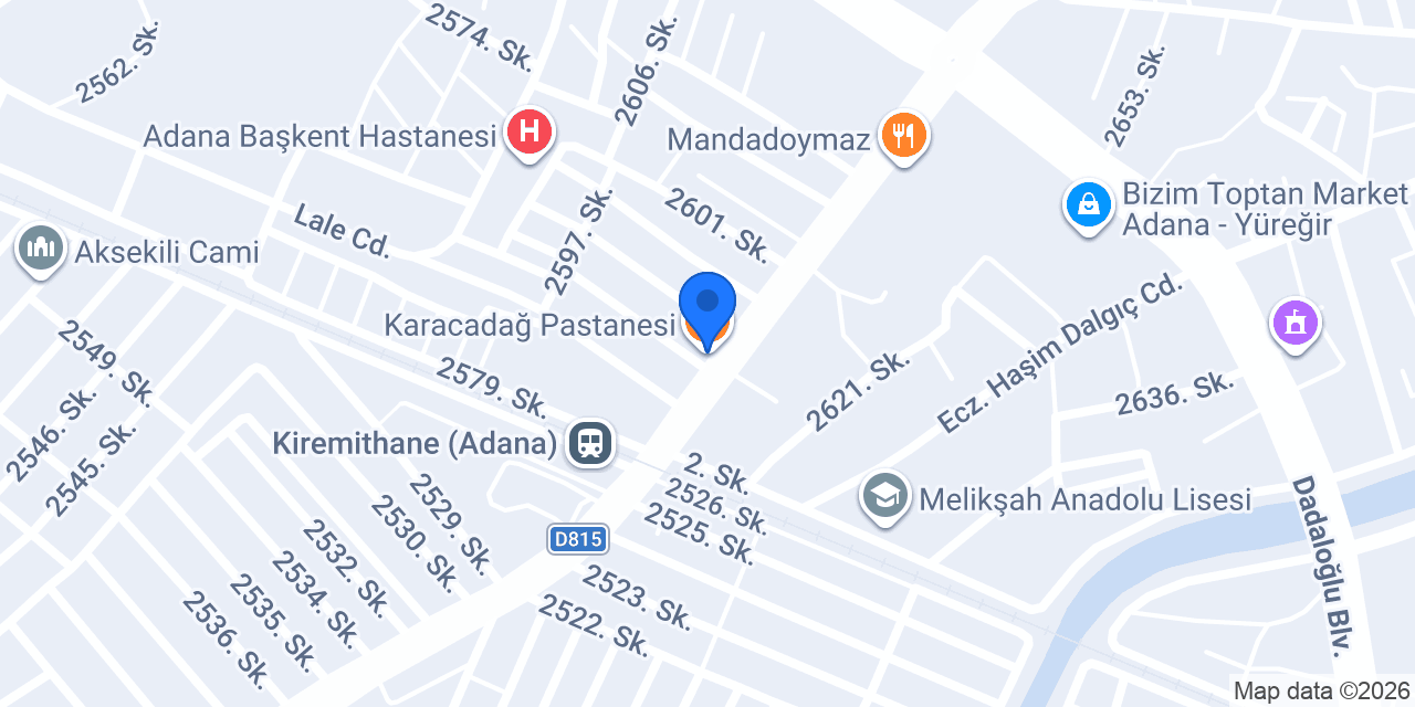 Karacadağ Pastanesi konumu