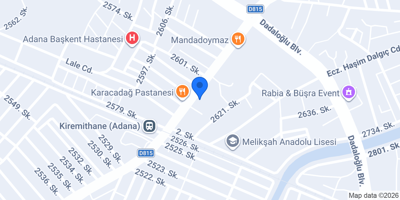Adana Aktaş Çelik Kapı konumu
