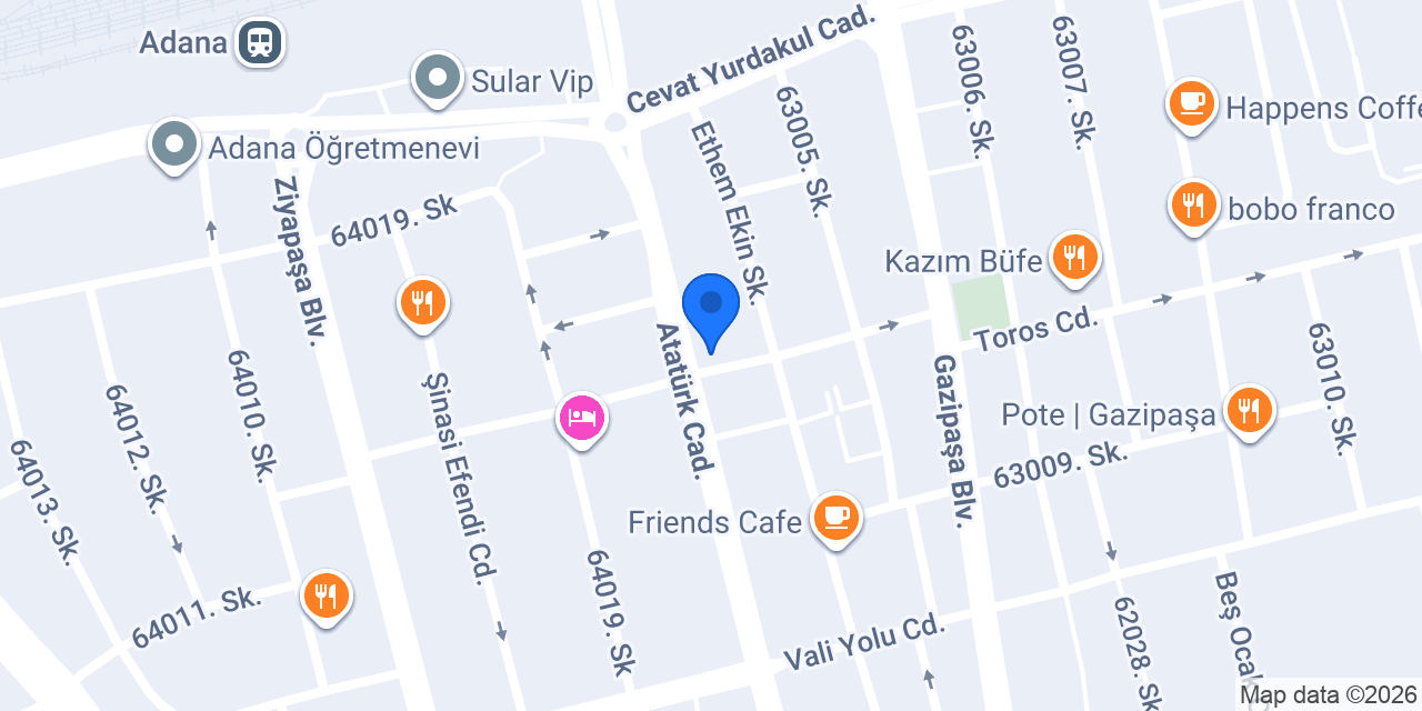Uzman Dt. Serpil Çekin Yücel konumu