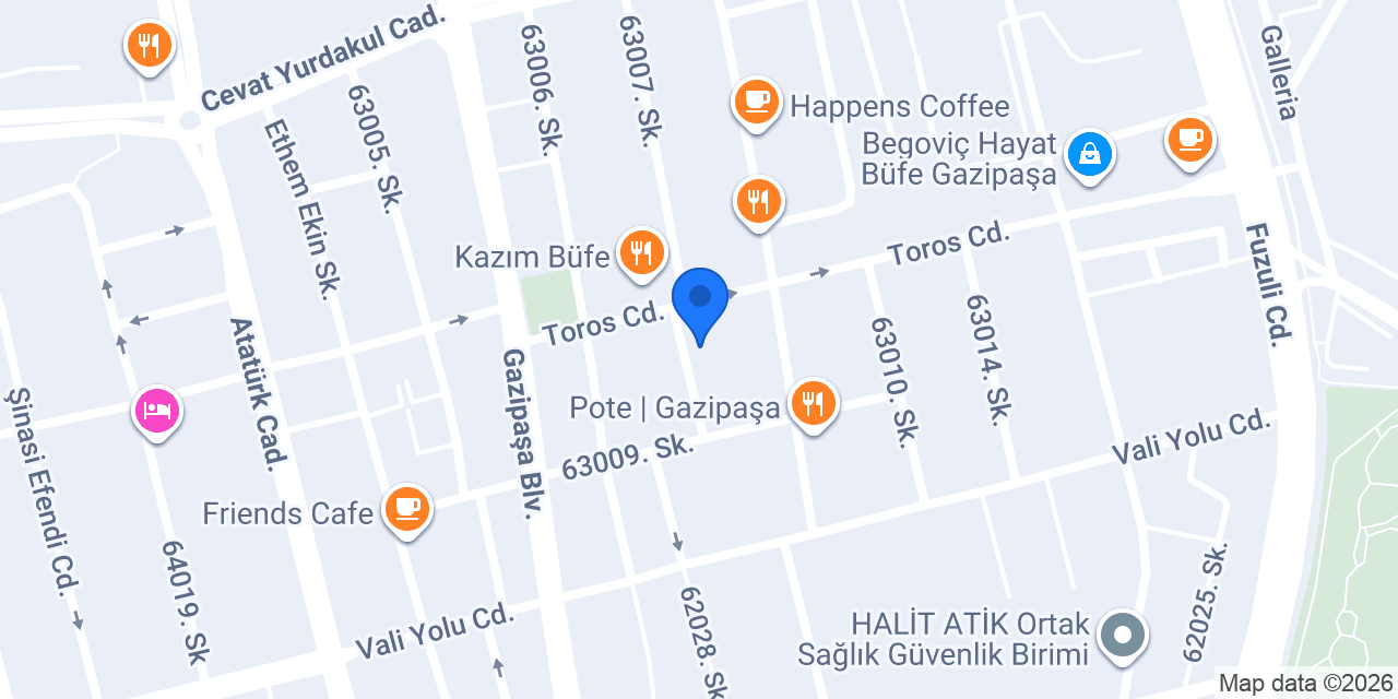 Gazipaşa Final VIP konumu