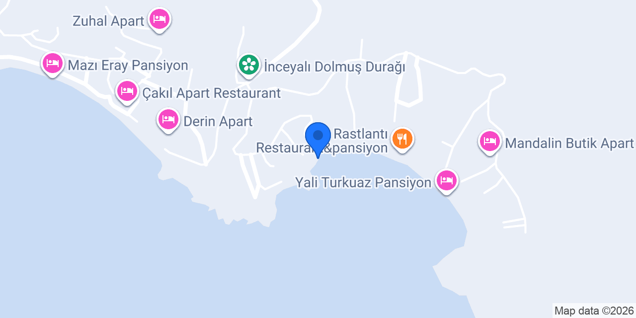 Rota Pansiyon konumu
