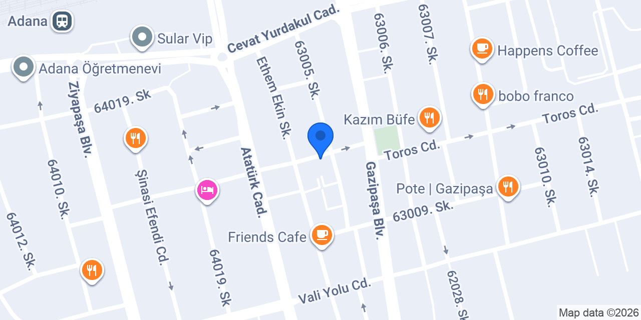 Gusto Çikolata Adana konumu