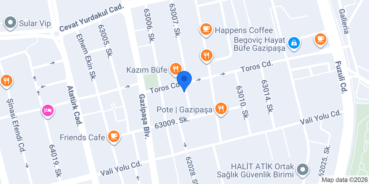 On The Move Coffee Co. Toros Cadde konumu