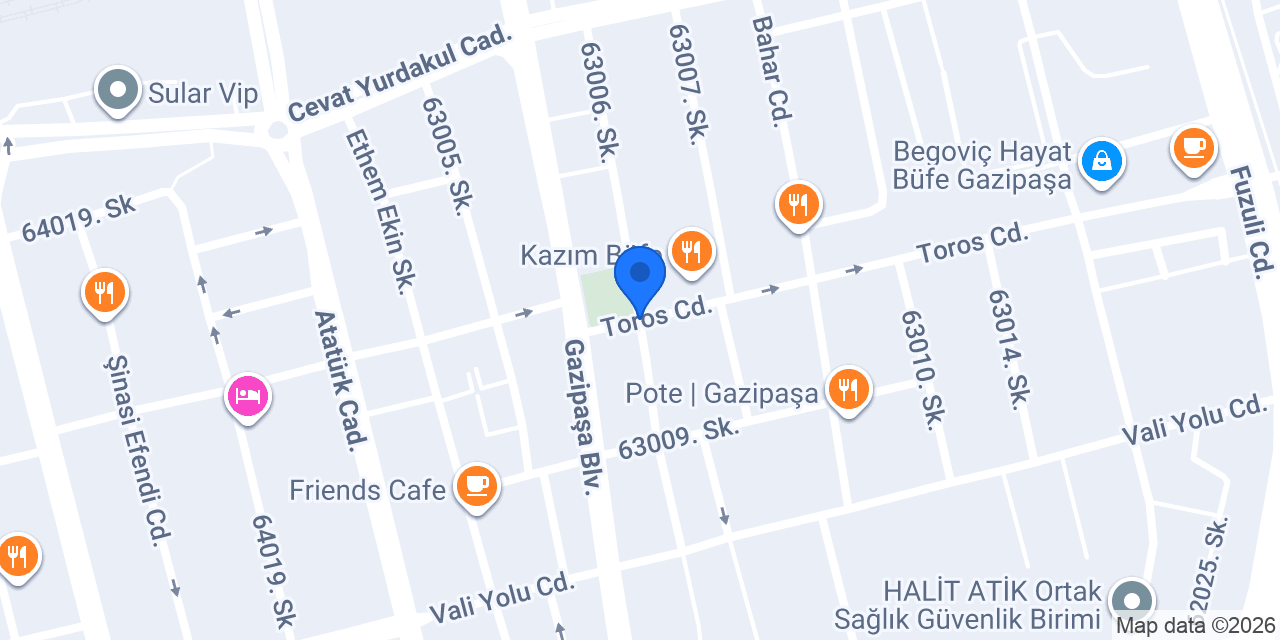 Adana Çiçekçi konumu