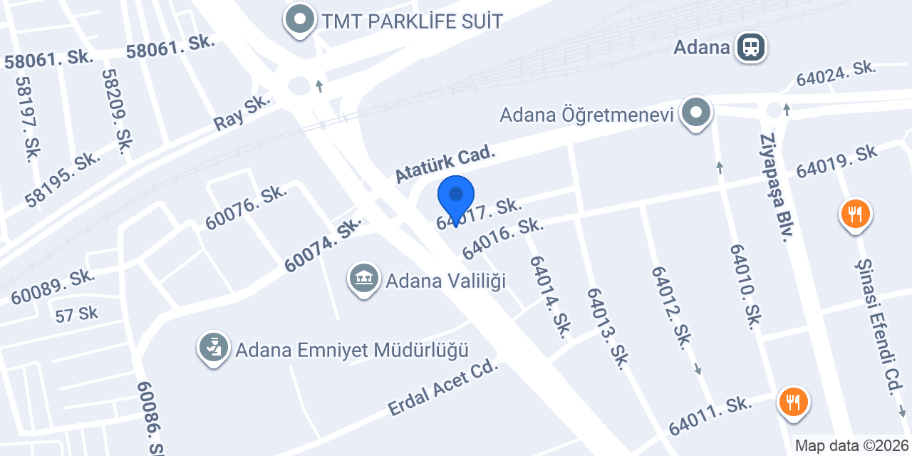 Toprak Avukatlık Bürosu konumu