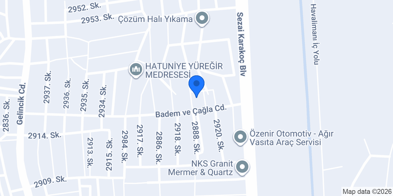 Çetin Prefabrik Ev konumu