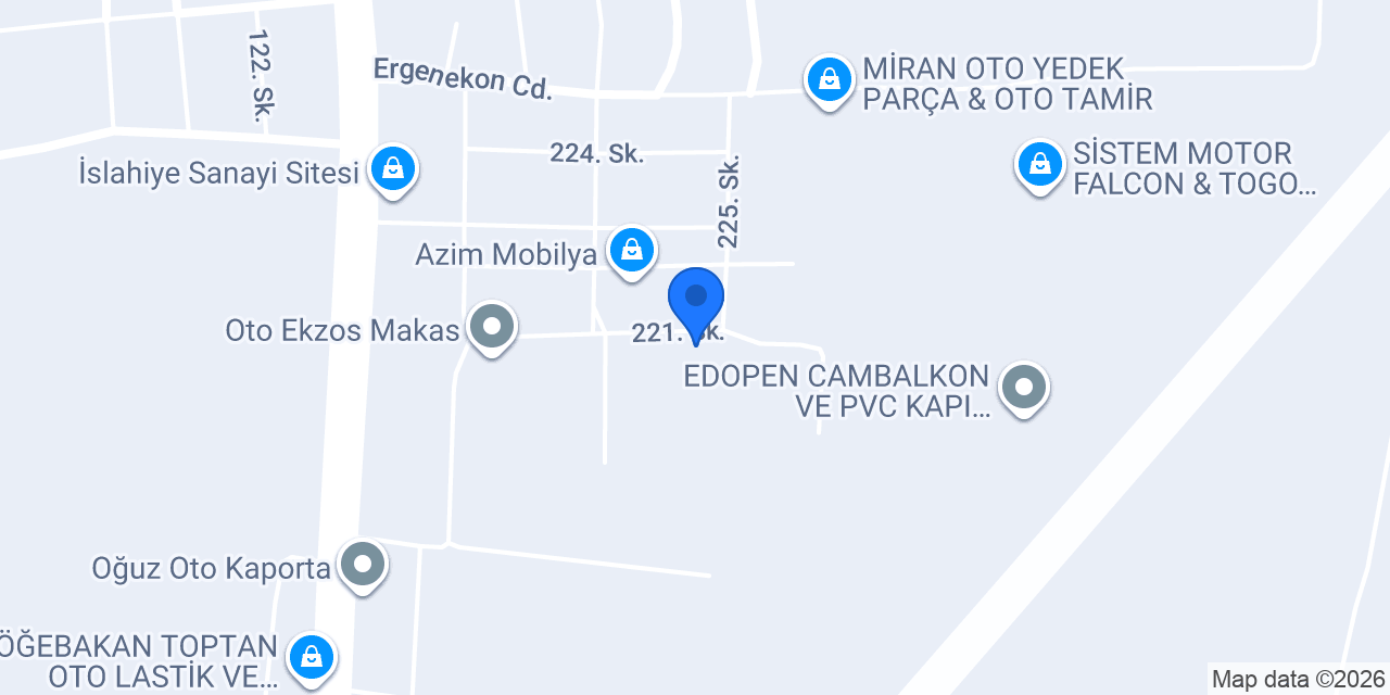 YILMAZTEKİN MOBİLYA konumu