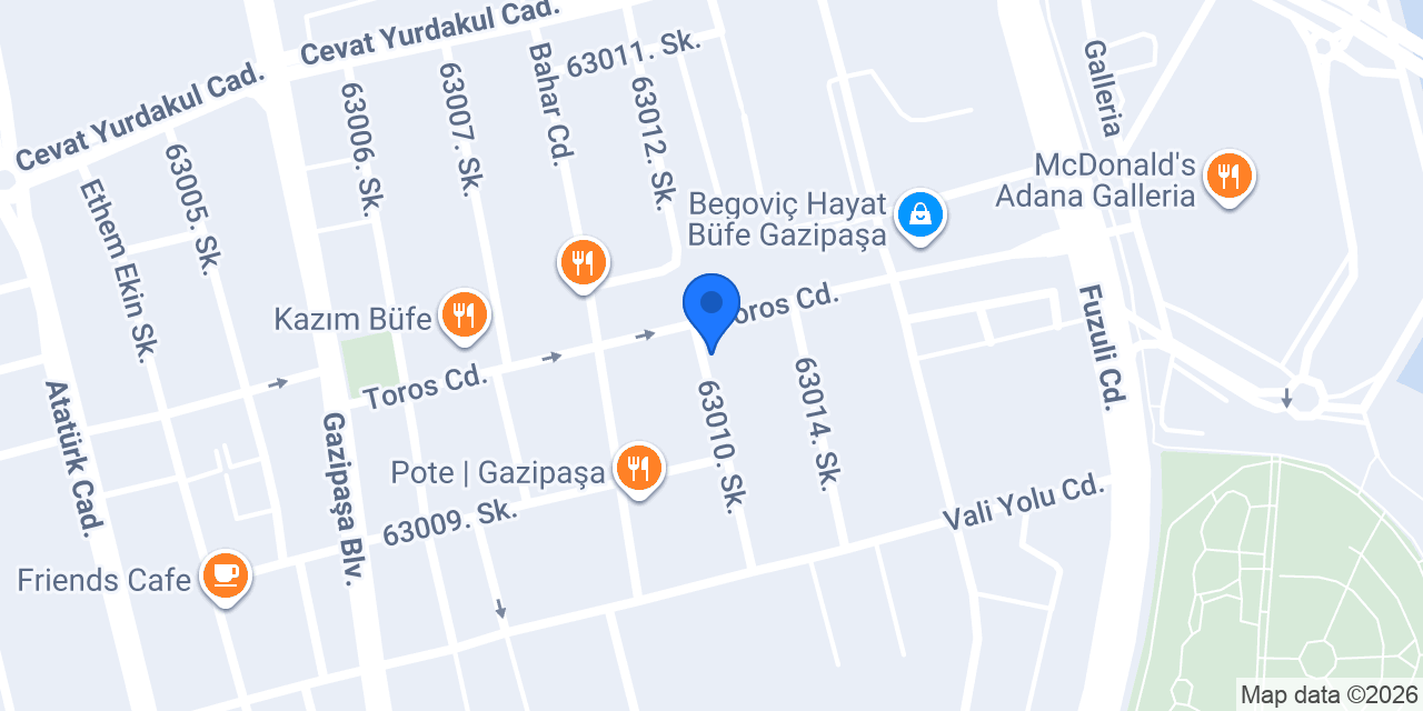 Ceyhan Balkaymak Dondurma Toros Caddesi Şubesi konumu