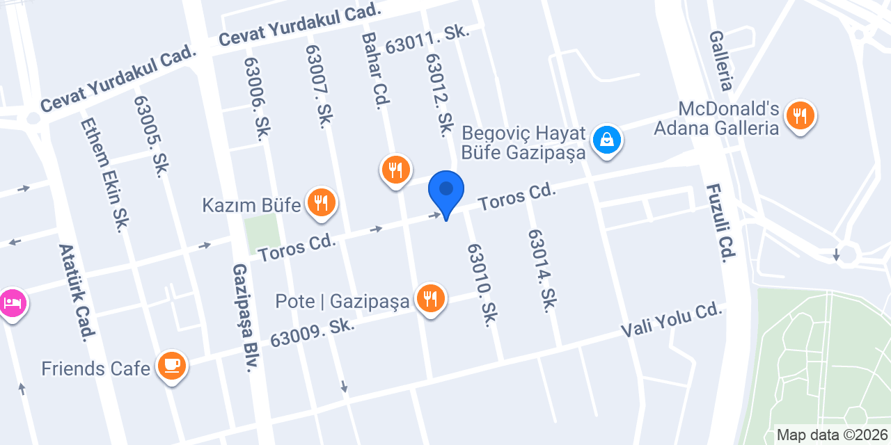 Toros Eczanesi konumu