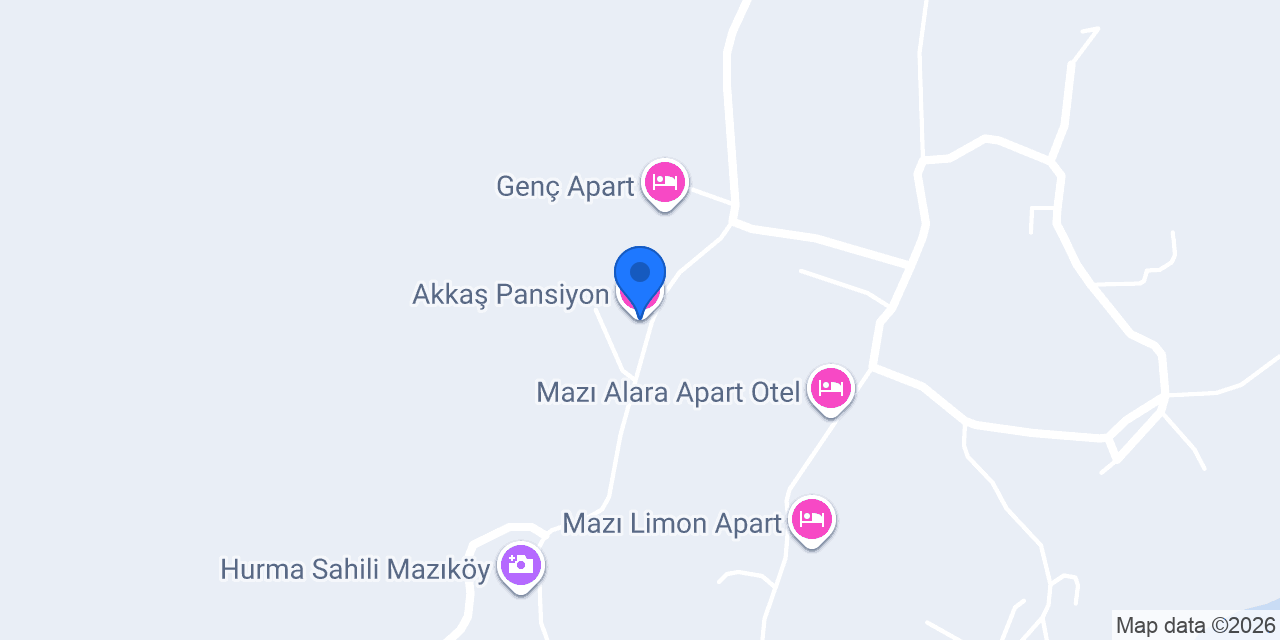 Akkaş Pansiyon konumu