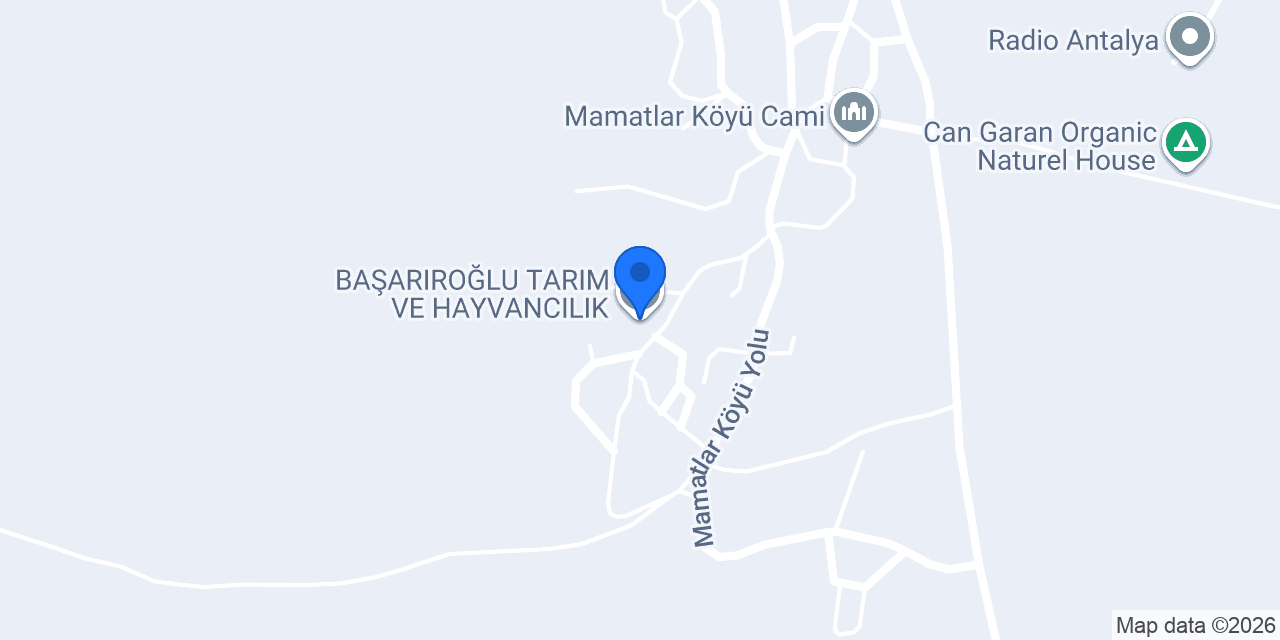 BAŞARIROĞLU TARIM VE HAYVANCILIK konumu