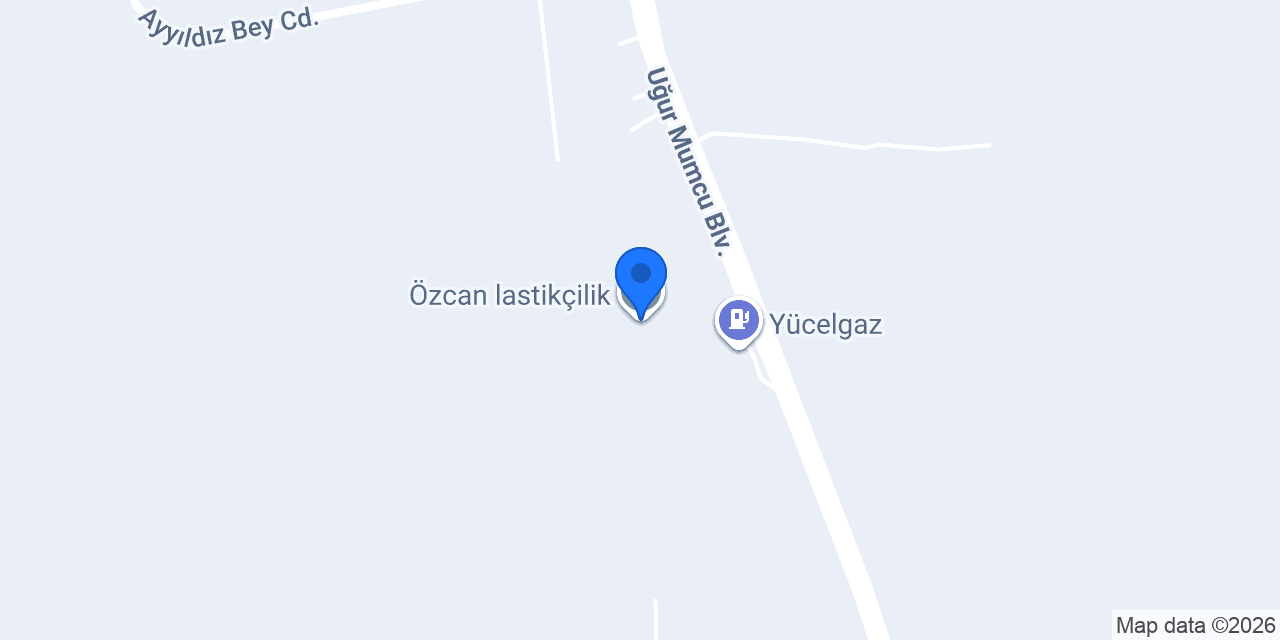 Özcan lastikçilik konumu