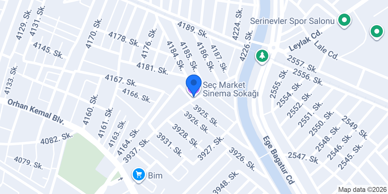 Seç Market Sinema Sokağı konumu