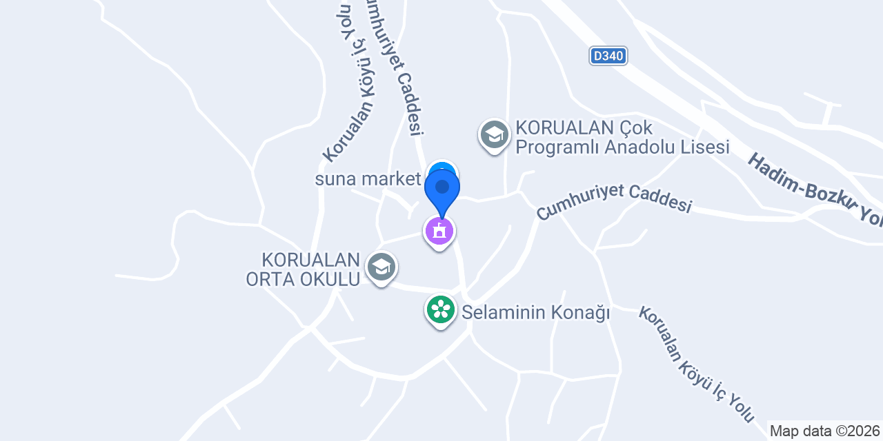 Ptt-korualan Acentesi konumu