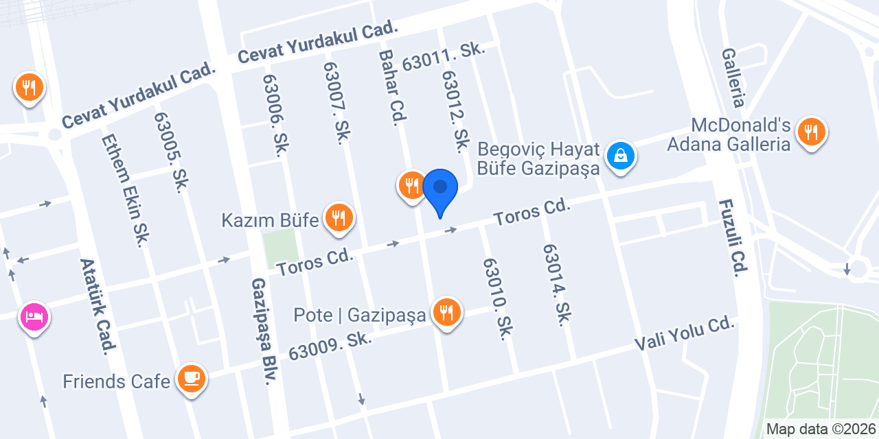 Çağdaş Övet Hukuk Bürosu konumu