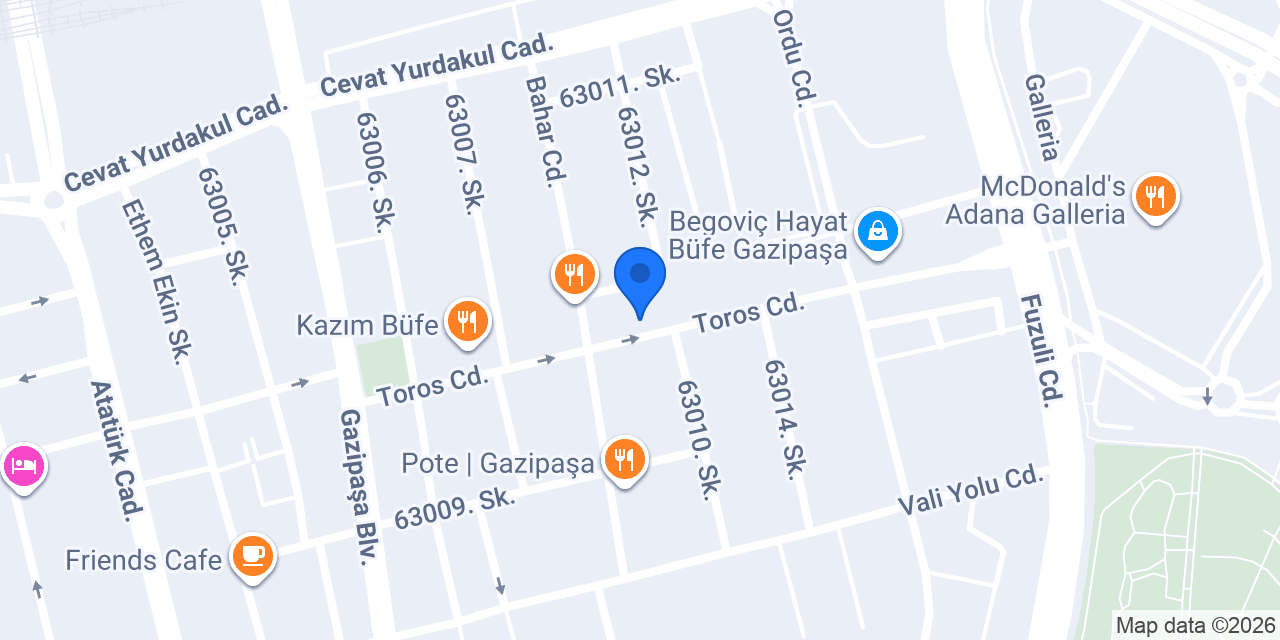 Özel Adana Dental konumu