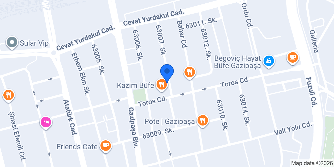 Denizci Ekspertiz konumu
