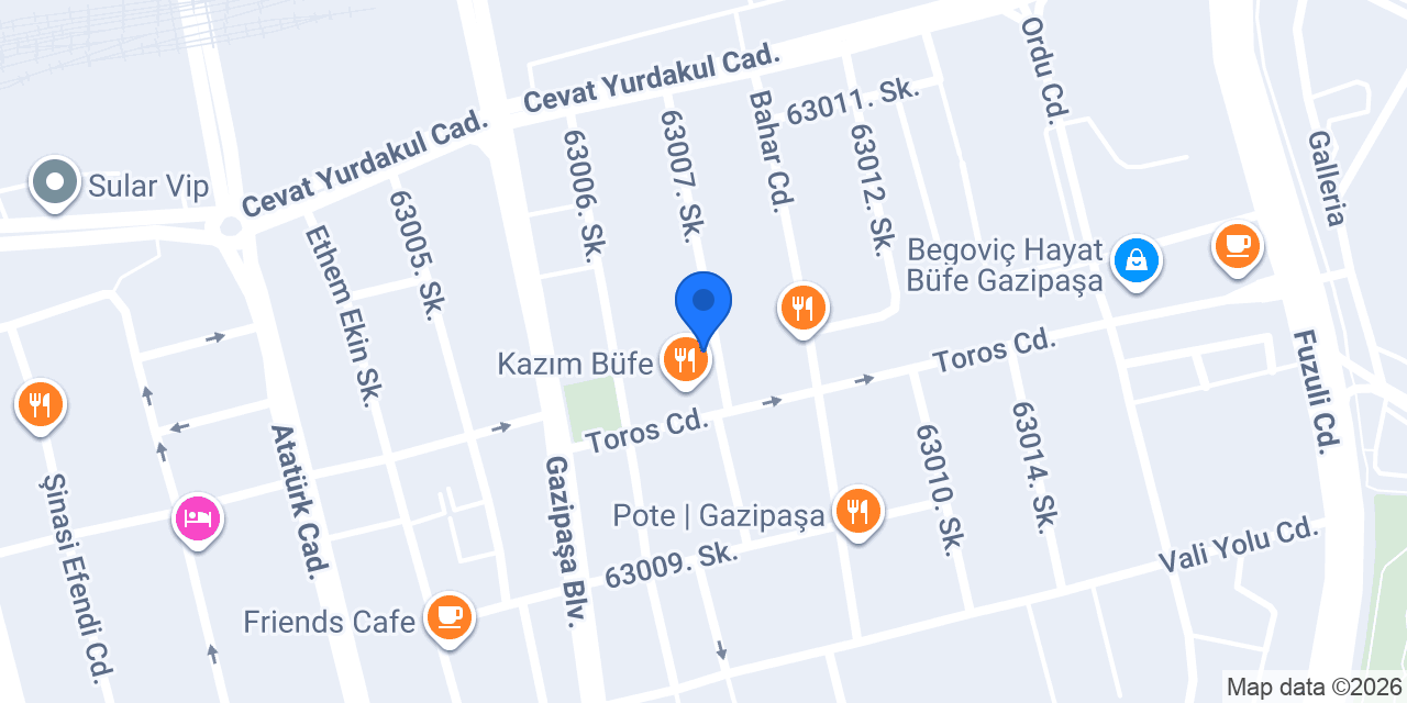 Cengiz's Burger&Taps konumu