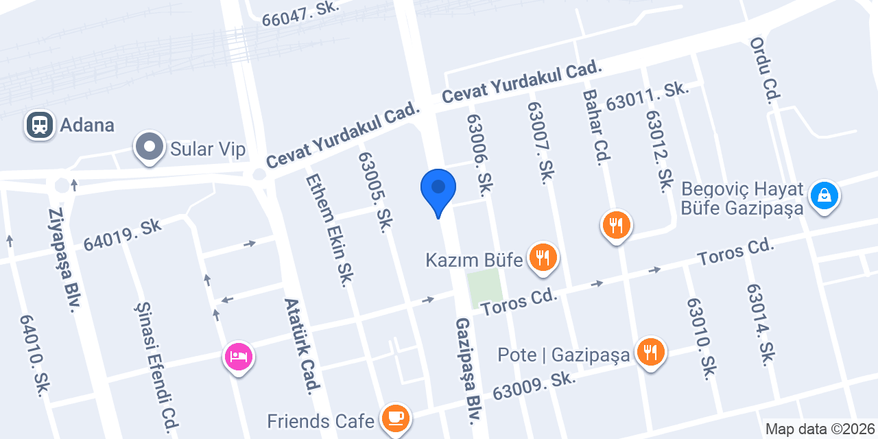 Diş Hekimi Muhammet Çelik konumu