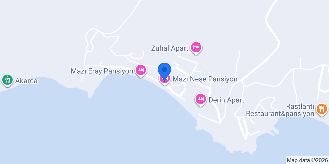 Mazı Çiçek Pansiyon konumu