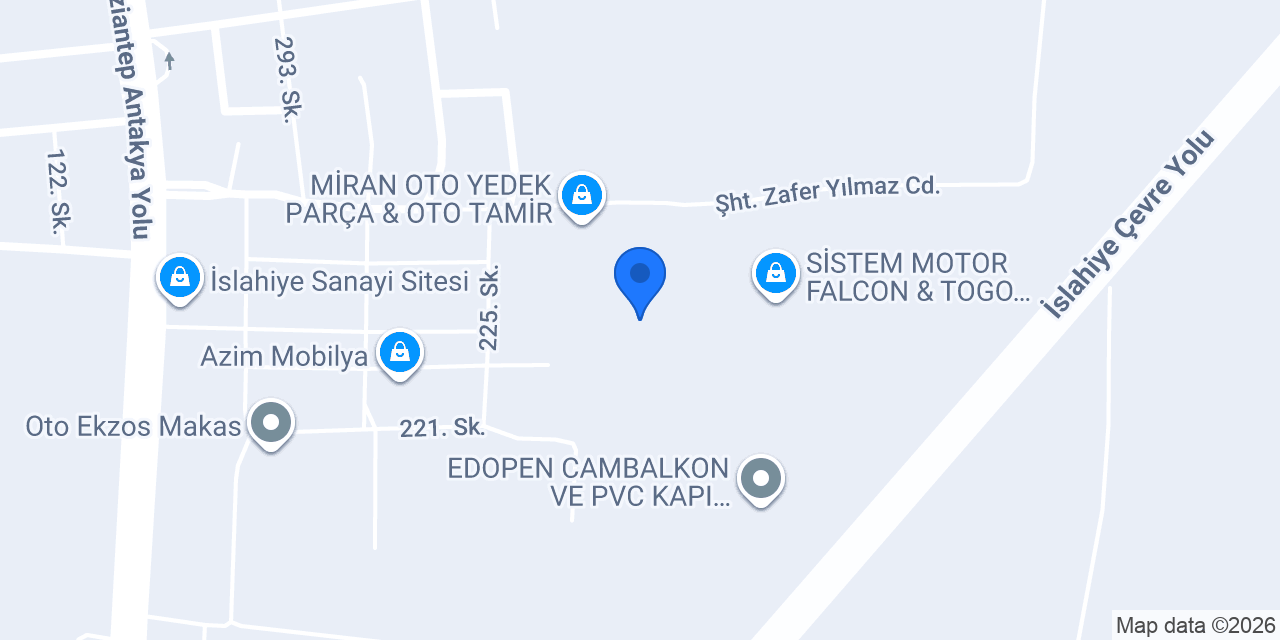 BARIŞ MOTOR GAZİANTEP konumu