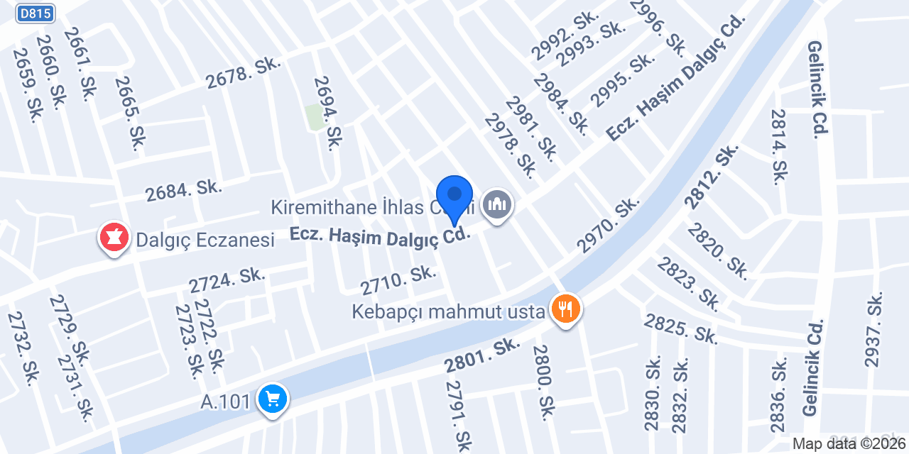 Evran Market konumu
