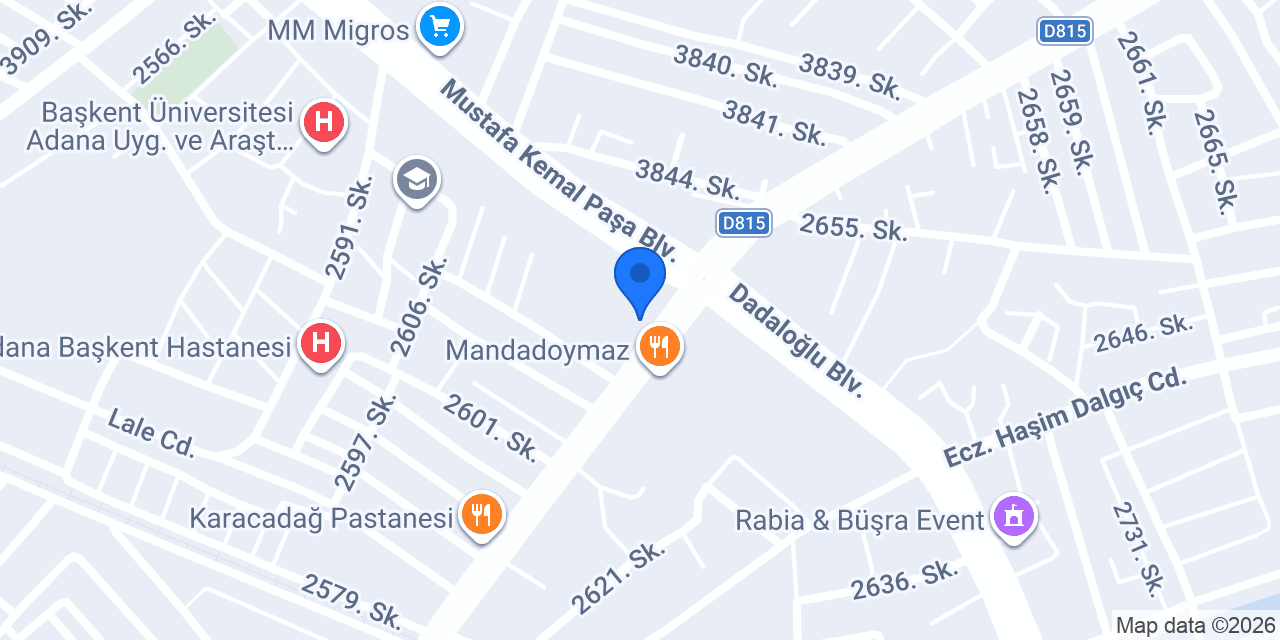 Ergül Mobilya kozan yolu konumu