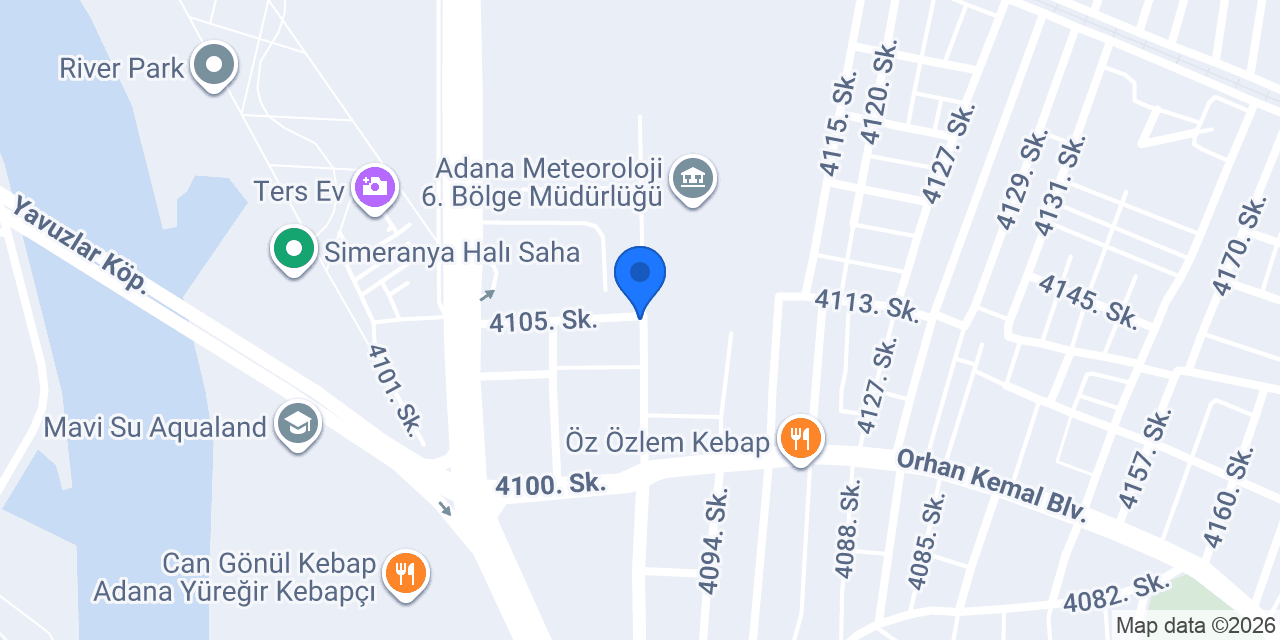 ERCİYES SU ADANA konumu