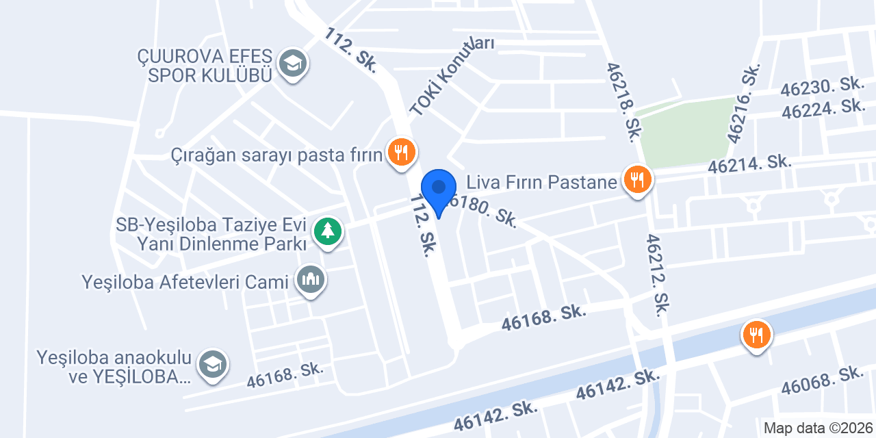 Fıstıkçıoğlu Baklava Yeşiloba konumu