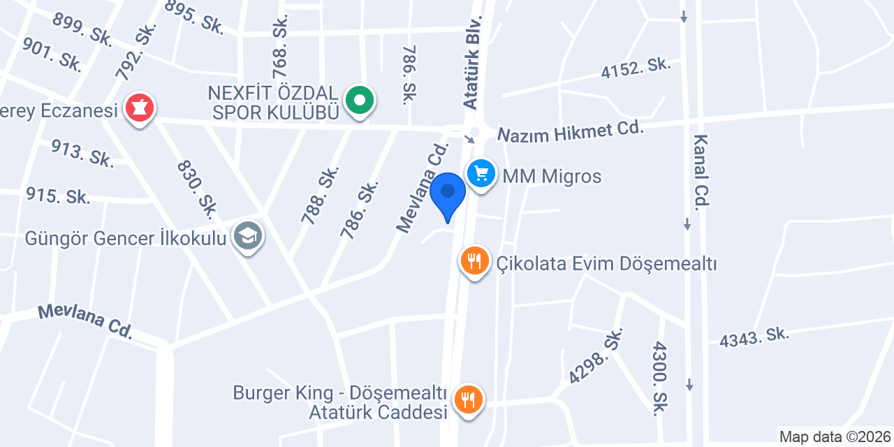 Tezgah Burger Döşemealtı konumu