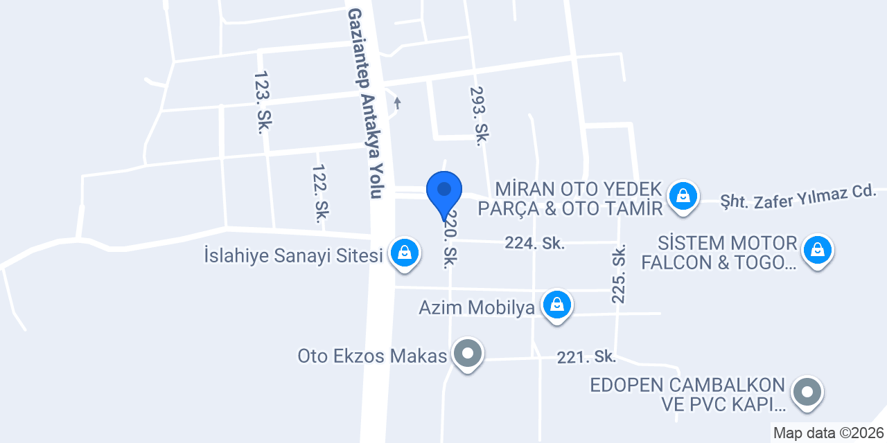 CAN OTO KAPORTA konumu