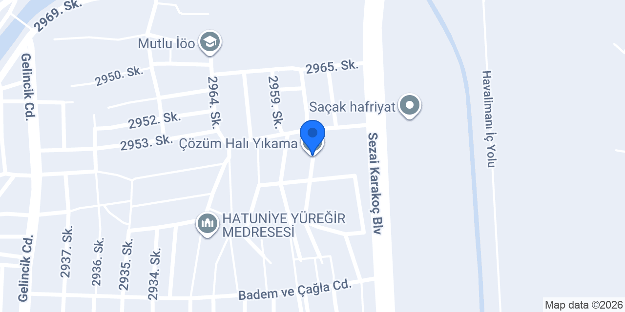 Çözüm Halı Yıkama konumu
