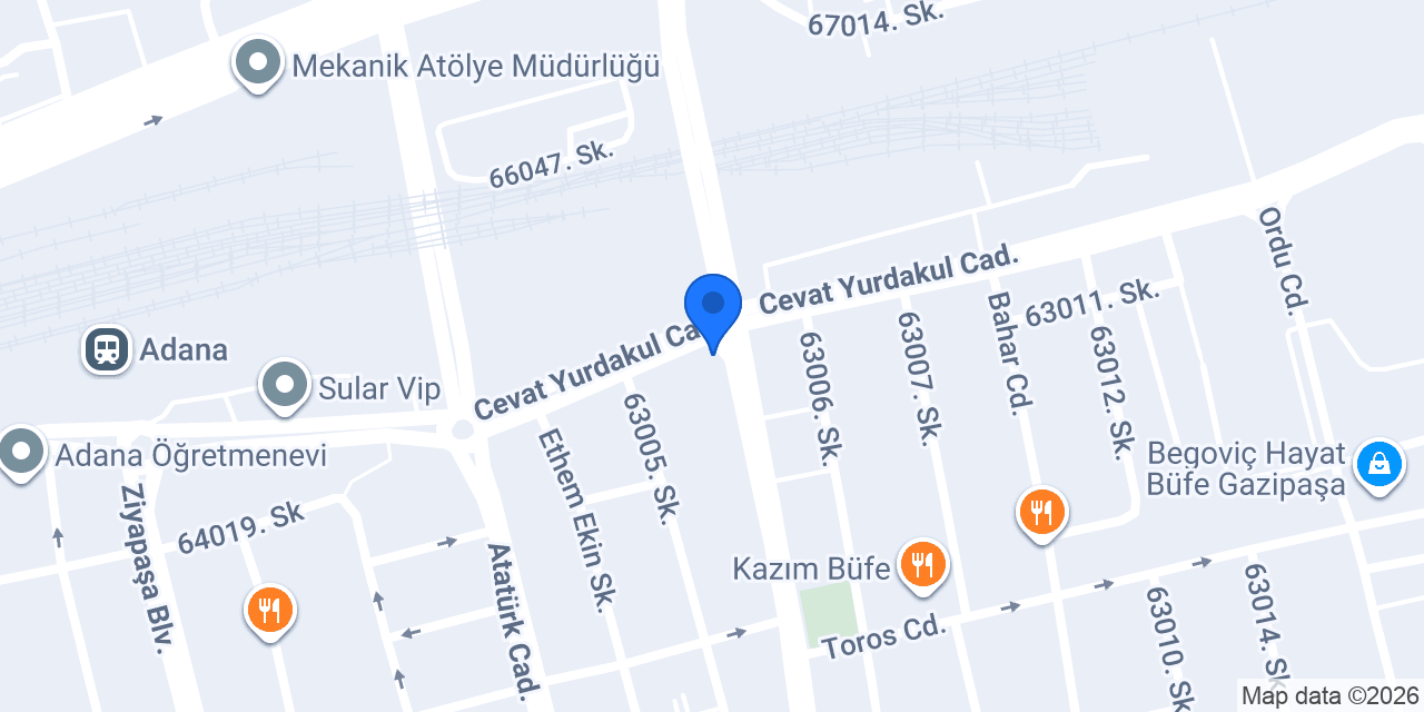 Adana Klima Servisi konumu