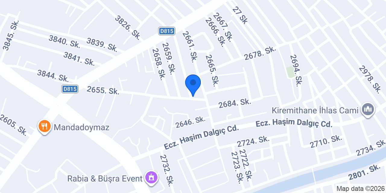Öznimet Ekmek Fırını konumu