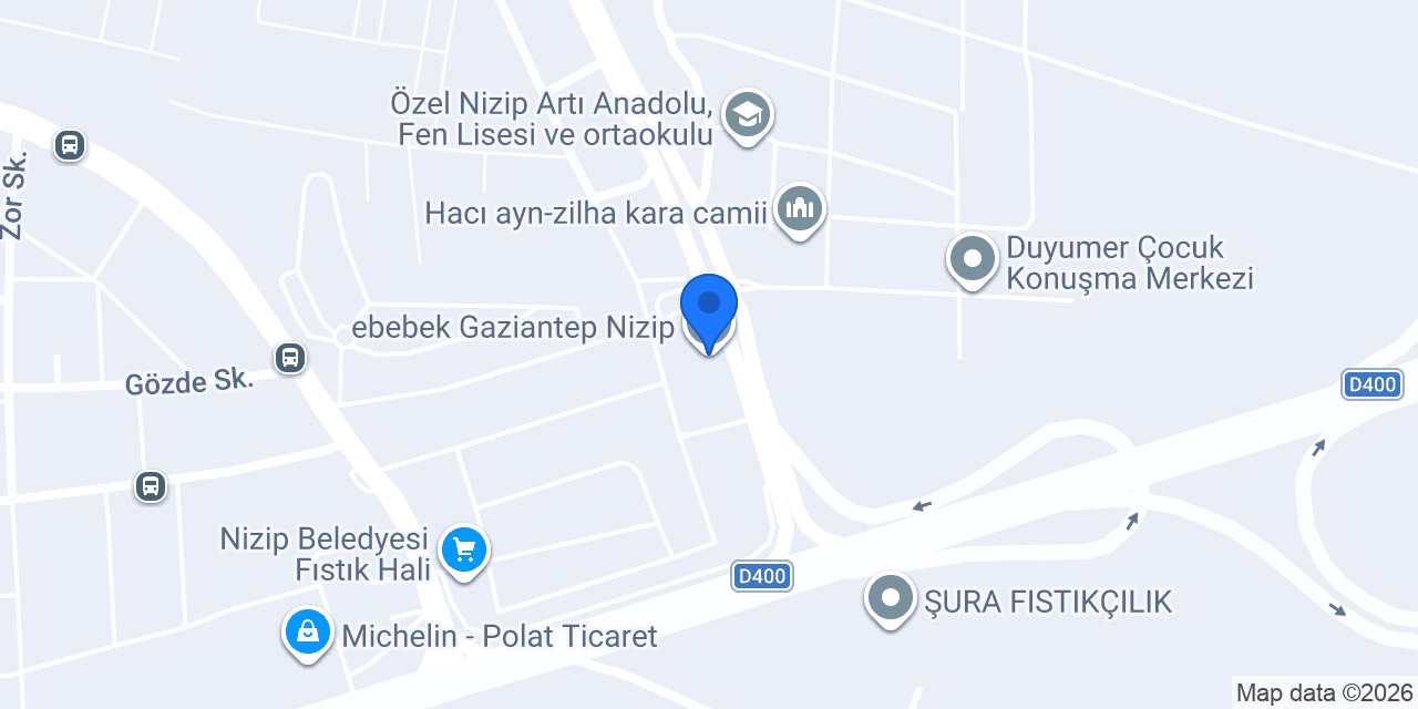 ebebek Gaziantep Nizip konumu