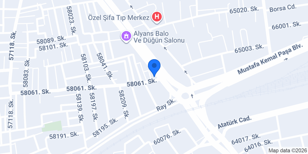 Canbey Oto Jant Lastik konumu