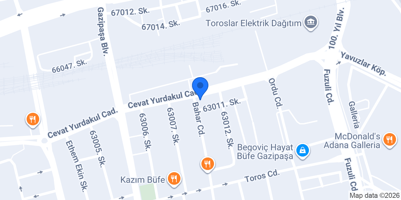 Adana City Hotel konumu