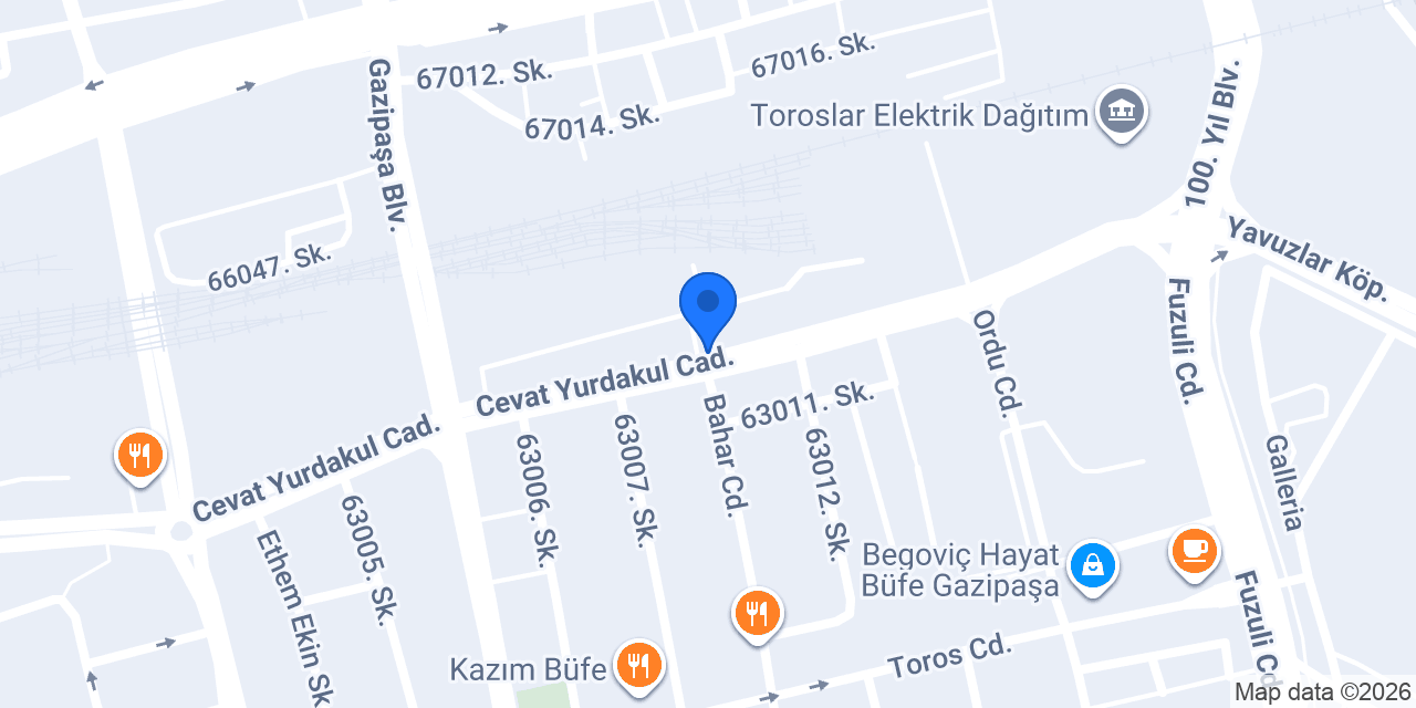 Karaca Oto jant lastik konumu
