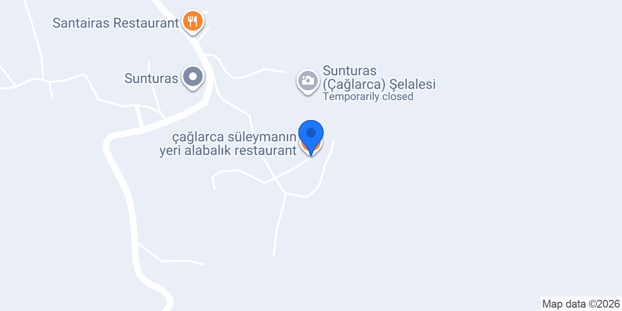 çağlarca süleymanın yeri alabalık restaurant konumu