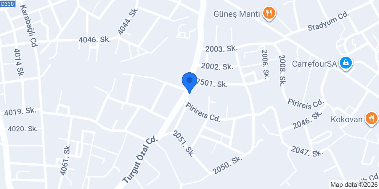 Burçak Fırın konumu
