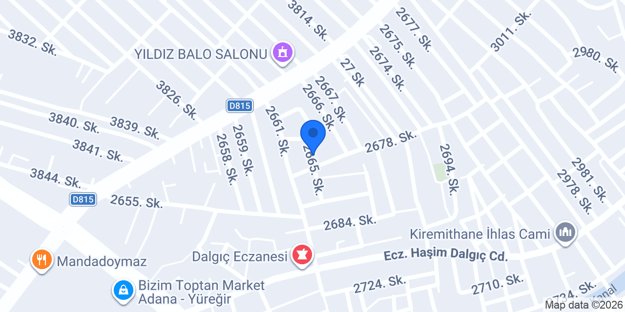Kaportacı Cumali Usta konumu