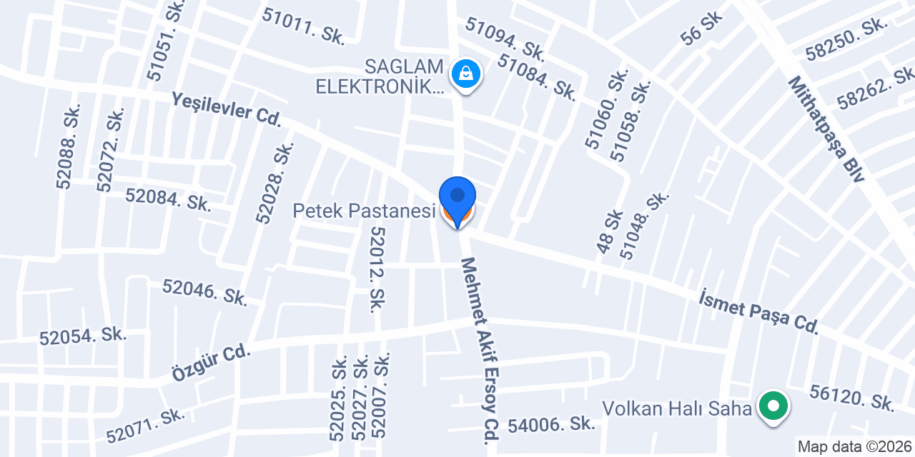 Petek Pastanesi konumu