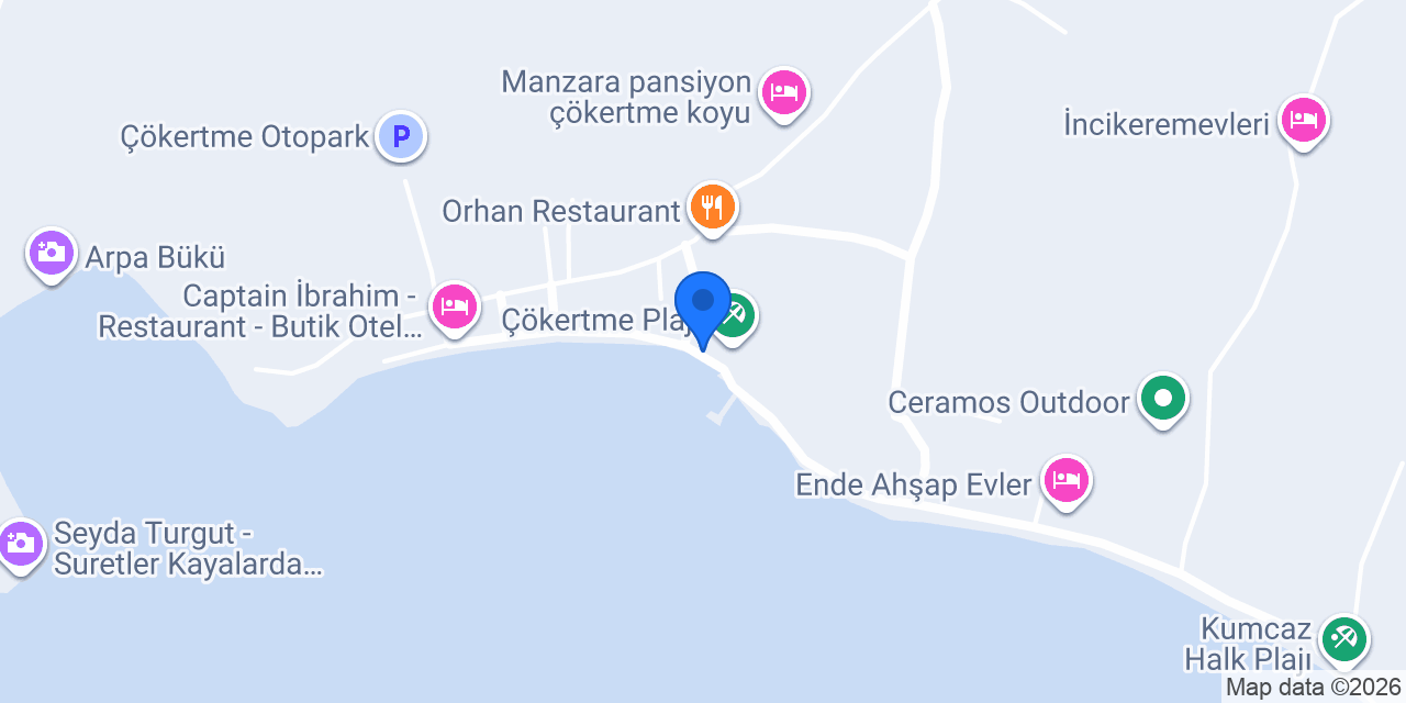 Çökertme Butik Otel & Restoran konumu