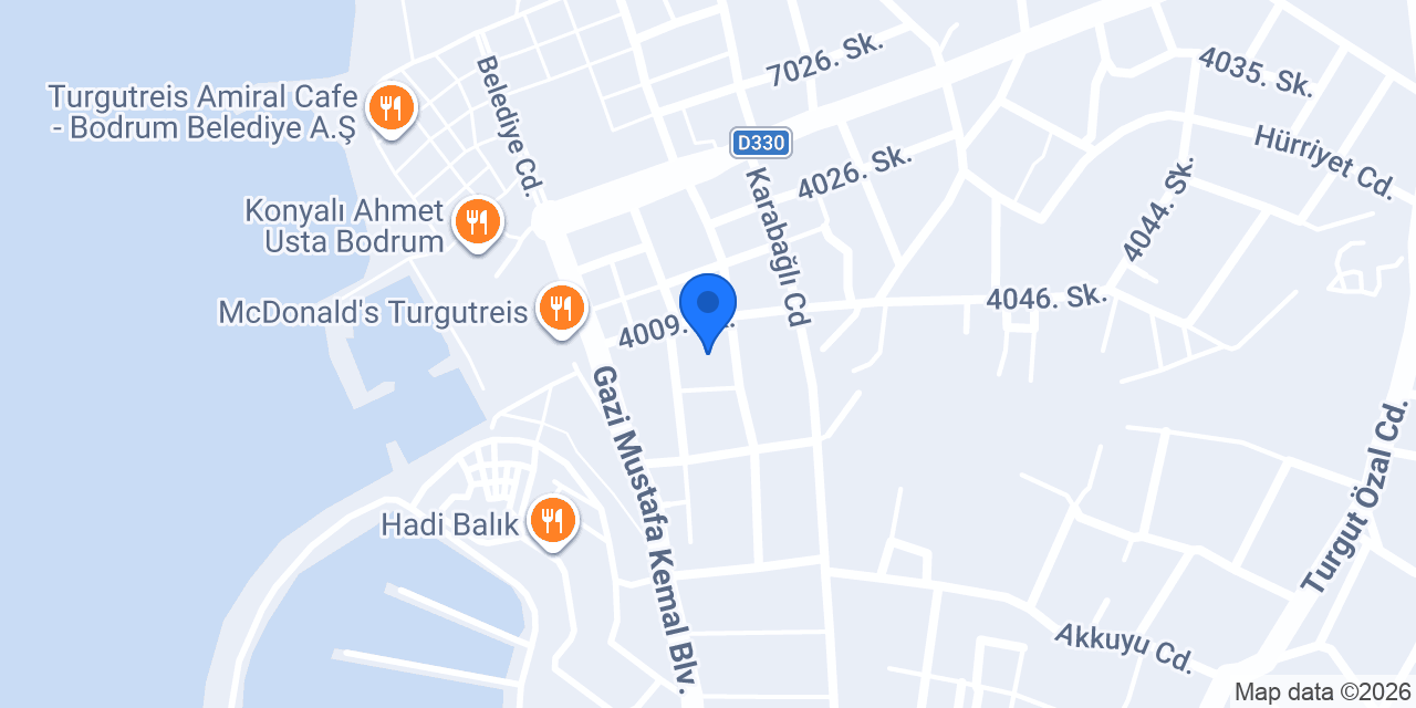 Turgutreis Uğur Kurs konumu