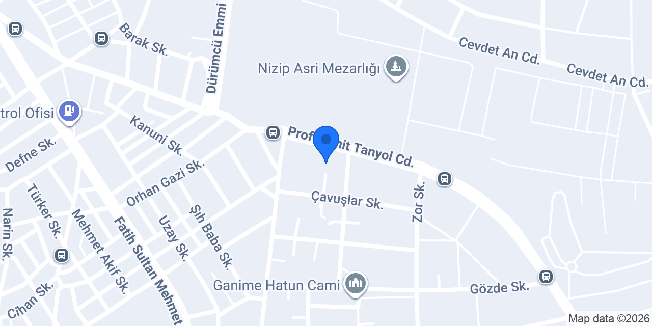 Nizip Sabır Emlak konumu