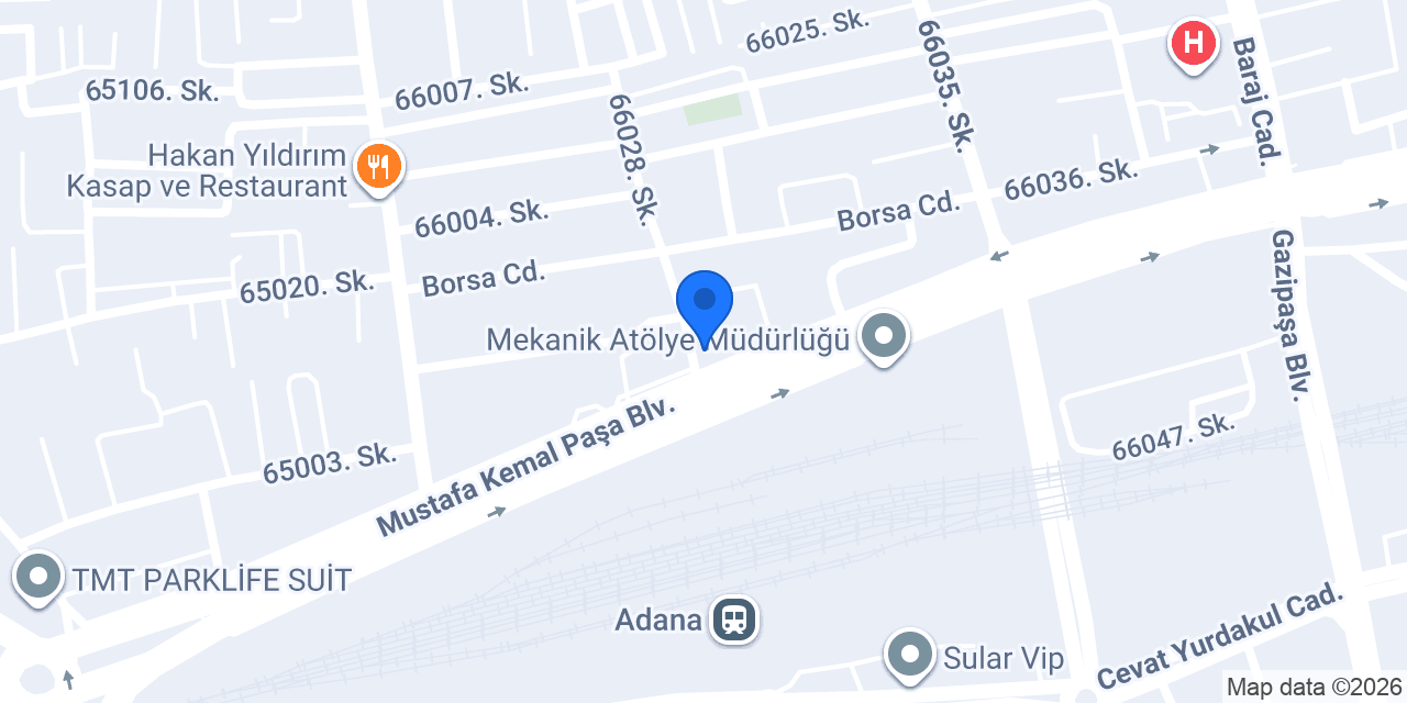 Adasa Oto Kiralama konumu