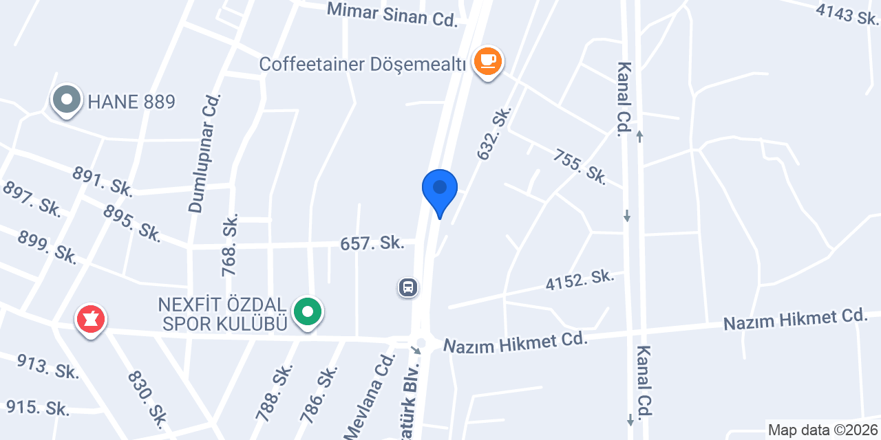 Döşemealtı Otel konumu