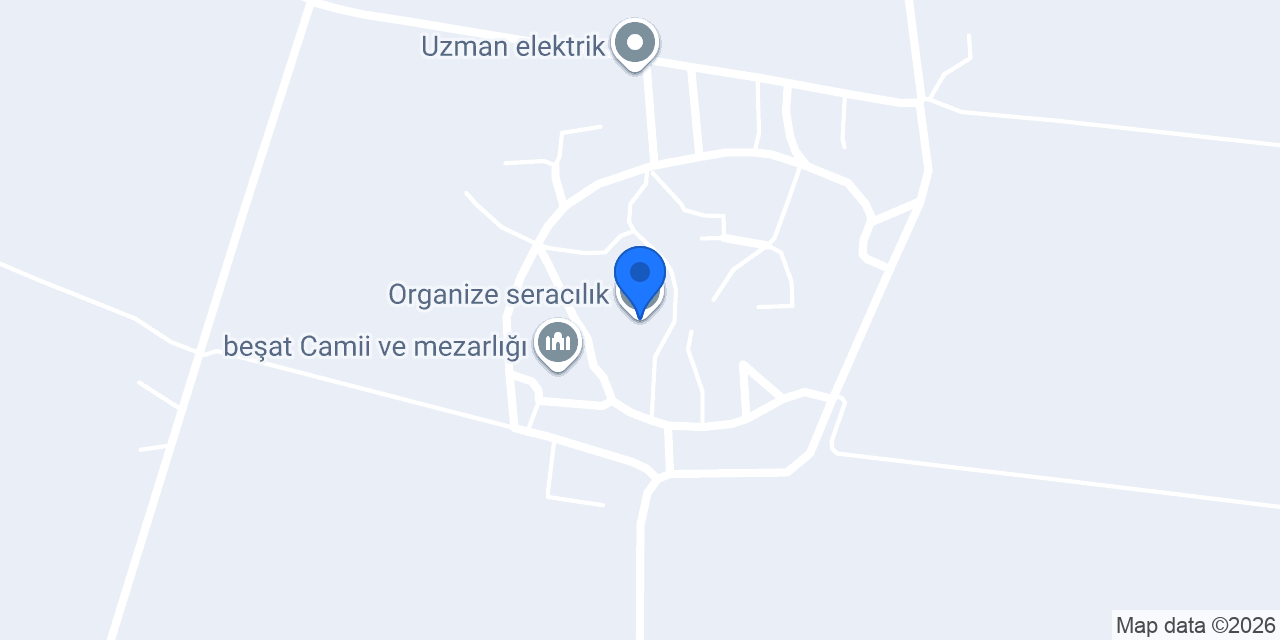 Organize seracılık konumu