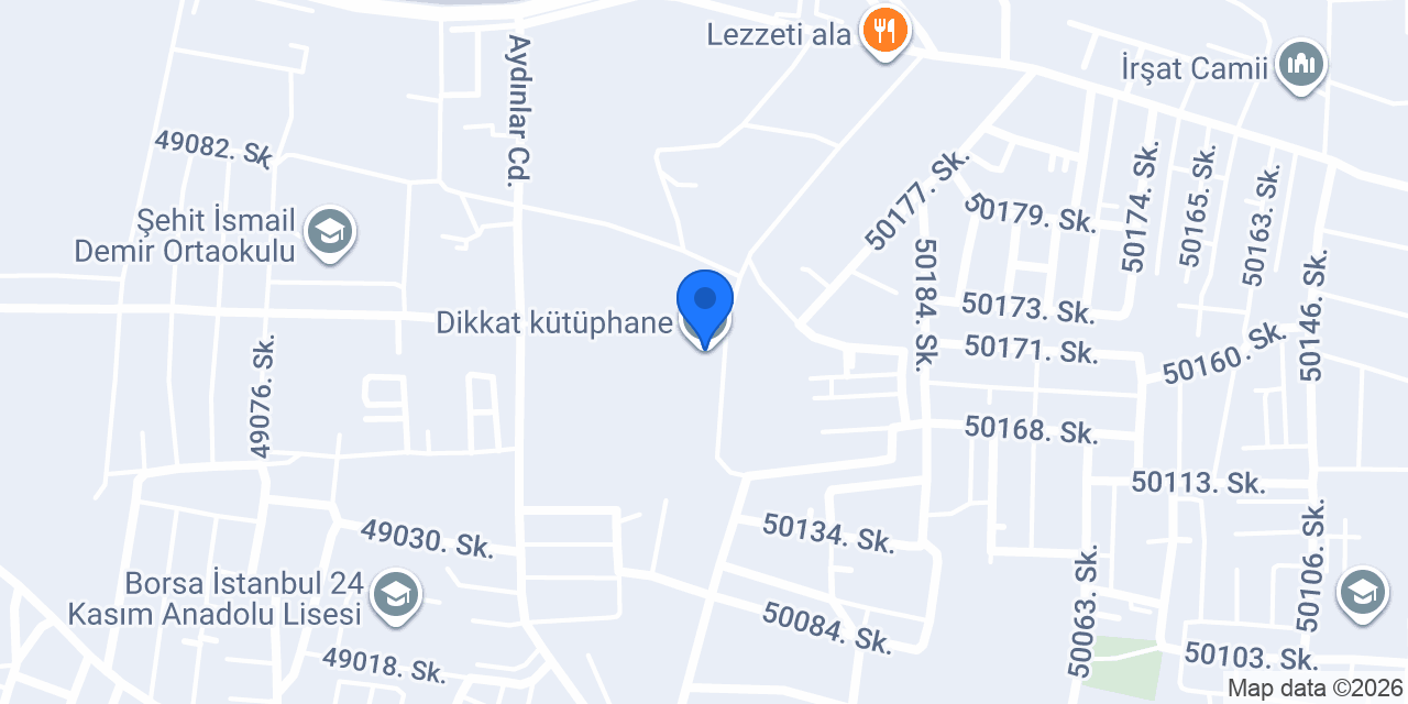 Dikkat kütüphane konumu
